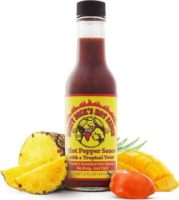 Dirty Dicks Original Hot Sauce, 5 Fl Oz - Award-Winning Blend Of Habanero, Tropical Fruits & Spices (Pack Of 1)