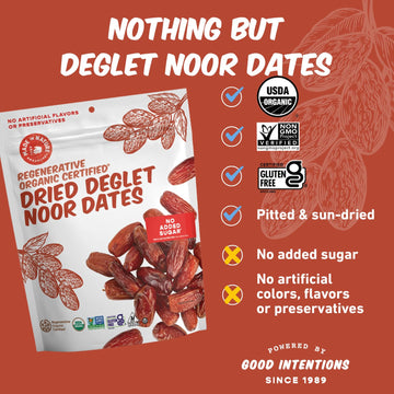 Made In Nature Organic Deglet Noor Dates – Vegan, Non-GMO, Gluten Free, 40 Ounce (Pack of 1)