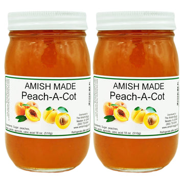 Amish Jam - Two 16 Oz Jars (Peach-A-Cot)