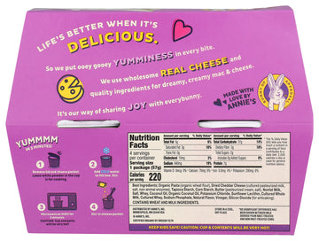 AnnieS Homegrown  Mac Cheese White Cheddar 4 Pack  8.04 Ounce