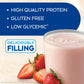 Atkins Strawberry Flavored Protein Shake, High Protein, Low Glycemic, Low Sugar and Low Carb, Keto Friendly, Gluten Free, 12 Cou