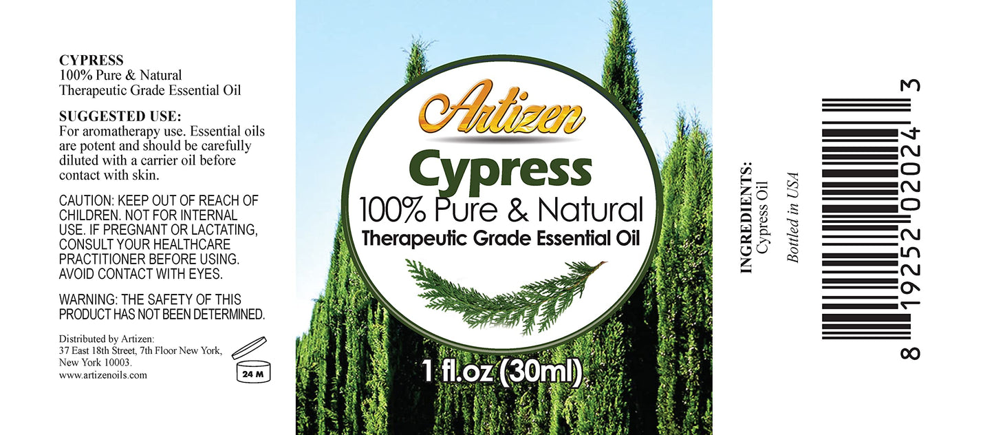 Artizen 30Ml Oils - Cypress Essential Oil - 1 Fluid Ounce