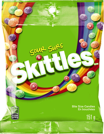 Skittles Candy, Sours, 5.7 Ounce (Pack Of 12)