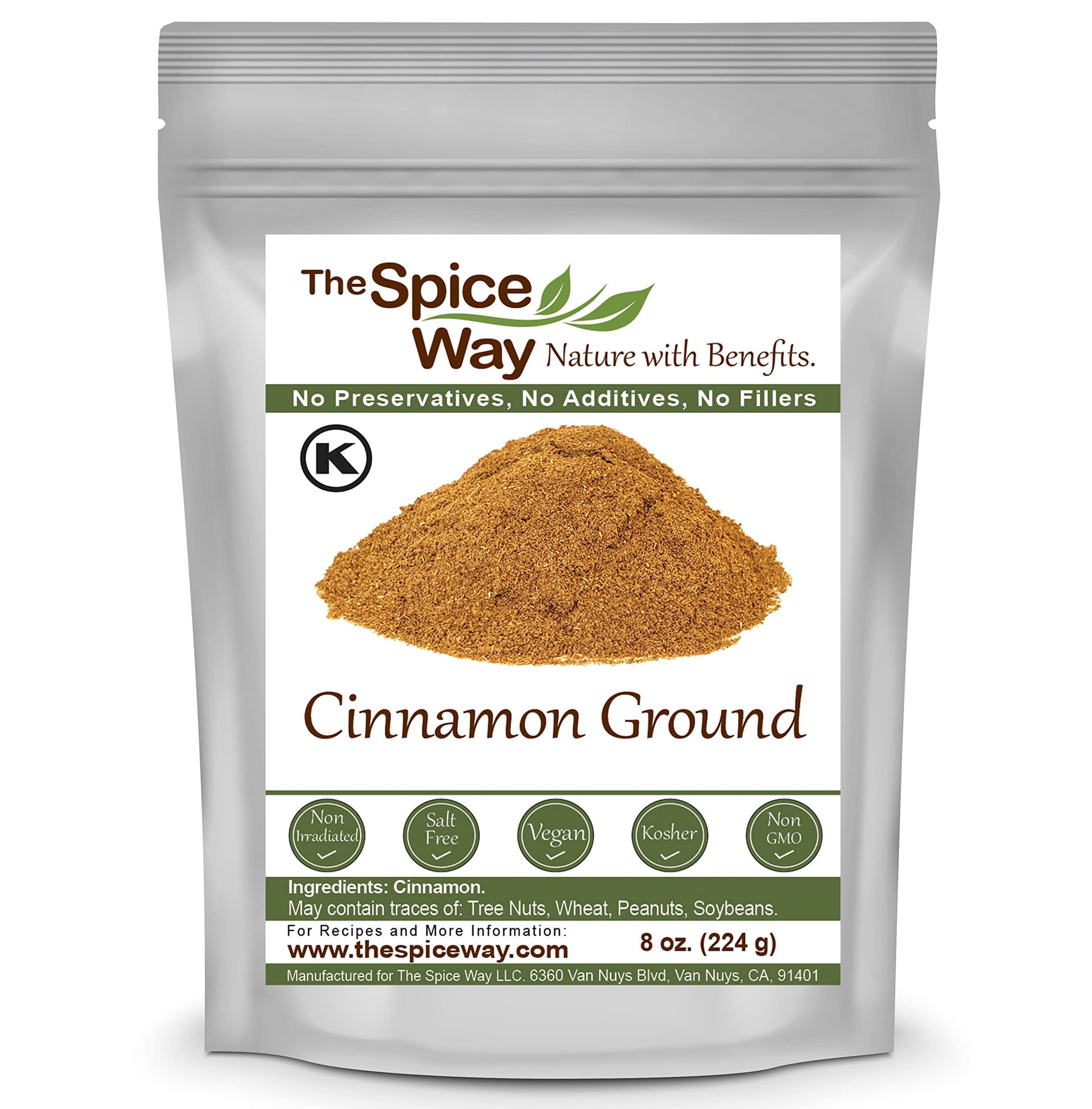 The Spice Way Cinnamon Ground - (8 Oz) A Pure Powder