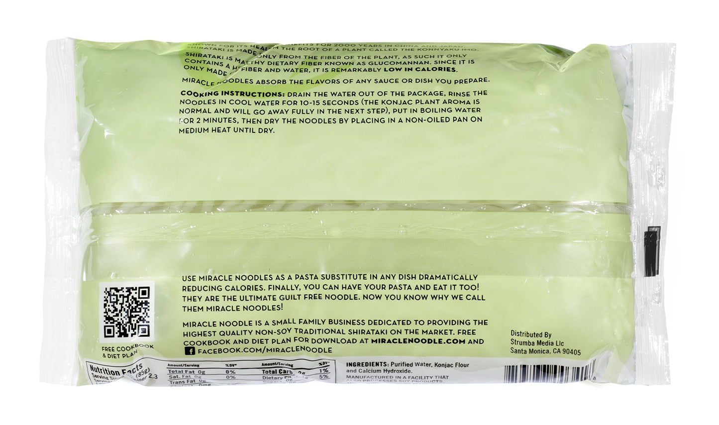Miracle Noodle Shirataki Zero Carb Gluten Free Pasta, Organic Spaghetti, 7Oz