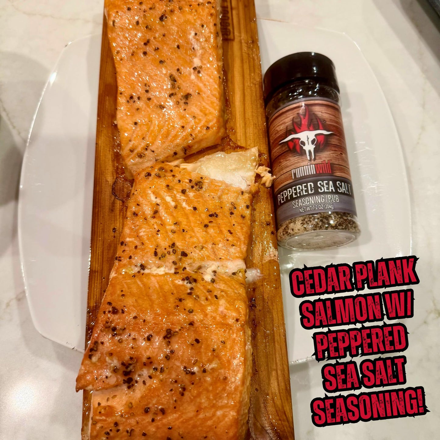 Runnin Wild Pepper Sea Salt Seasoning, Coarse 10 Mesh, 7.2 Ounces