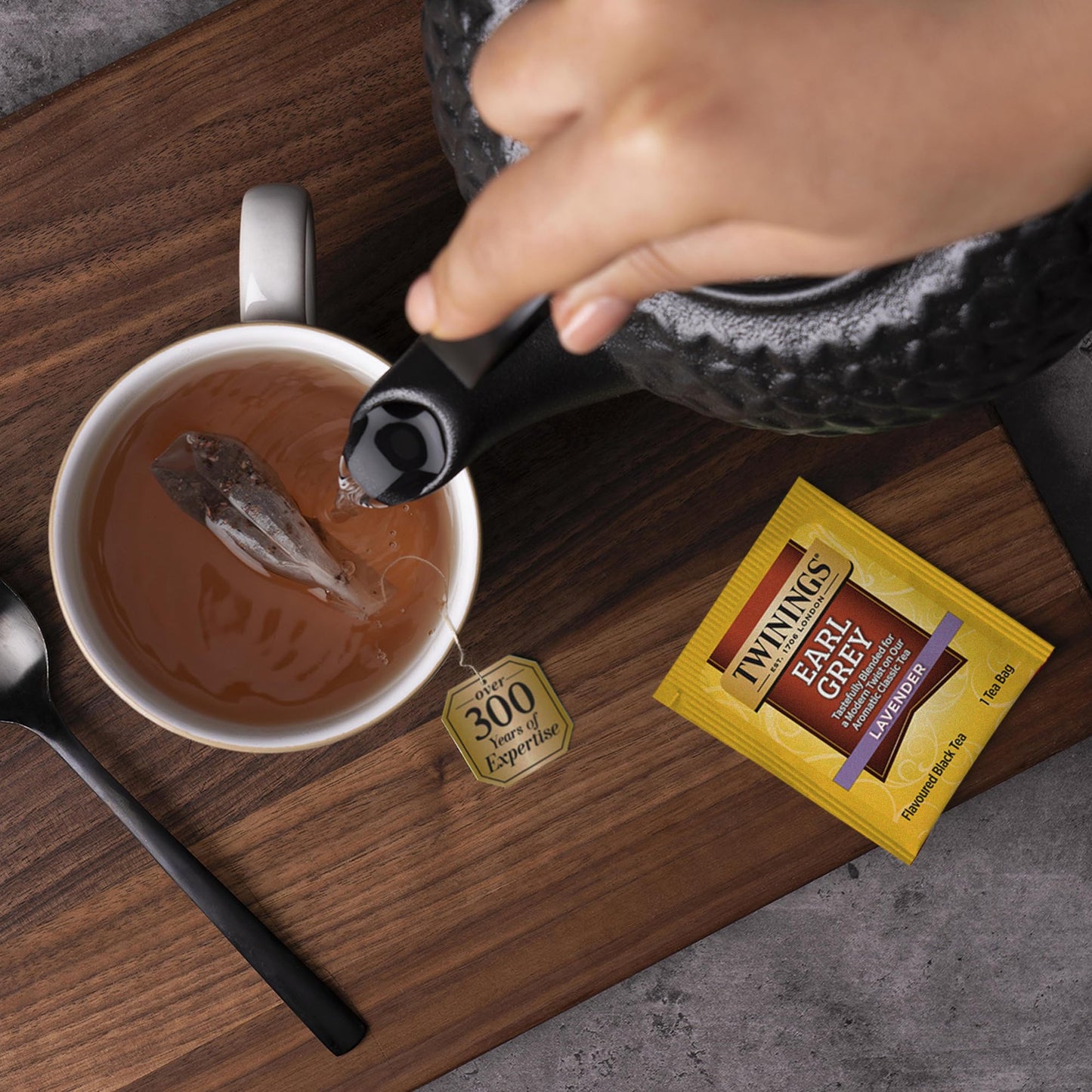 Twinings Earl Grey Lavender Black Tea Individually Wrapped Bags, 20 Count (Pack Of 6), Citrus, Bergamot & Floral, Caffeinated, Enjoy Hot Or Iced | Packaging May Vary