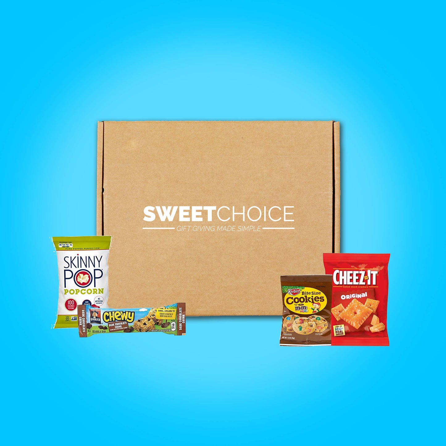 Snack Box Care Package (120 Count) Variety Snacks Easter candy Gift Box - College Students,Back to school Military, Work or Home
