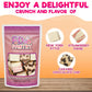 Freeze Dried Cheesecake New York Style, Caramel Chocolate Chip And Strawberry Swirl Crunchy Treat Resealable Bag 4.1 Oz Cheese C