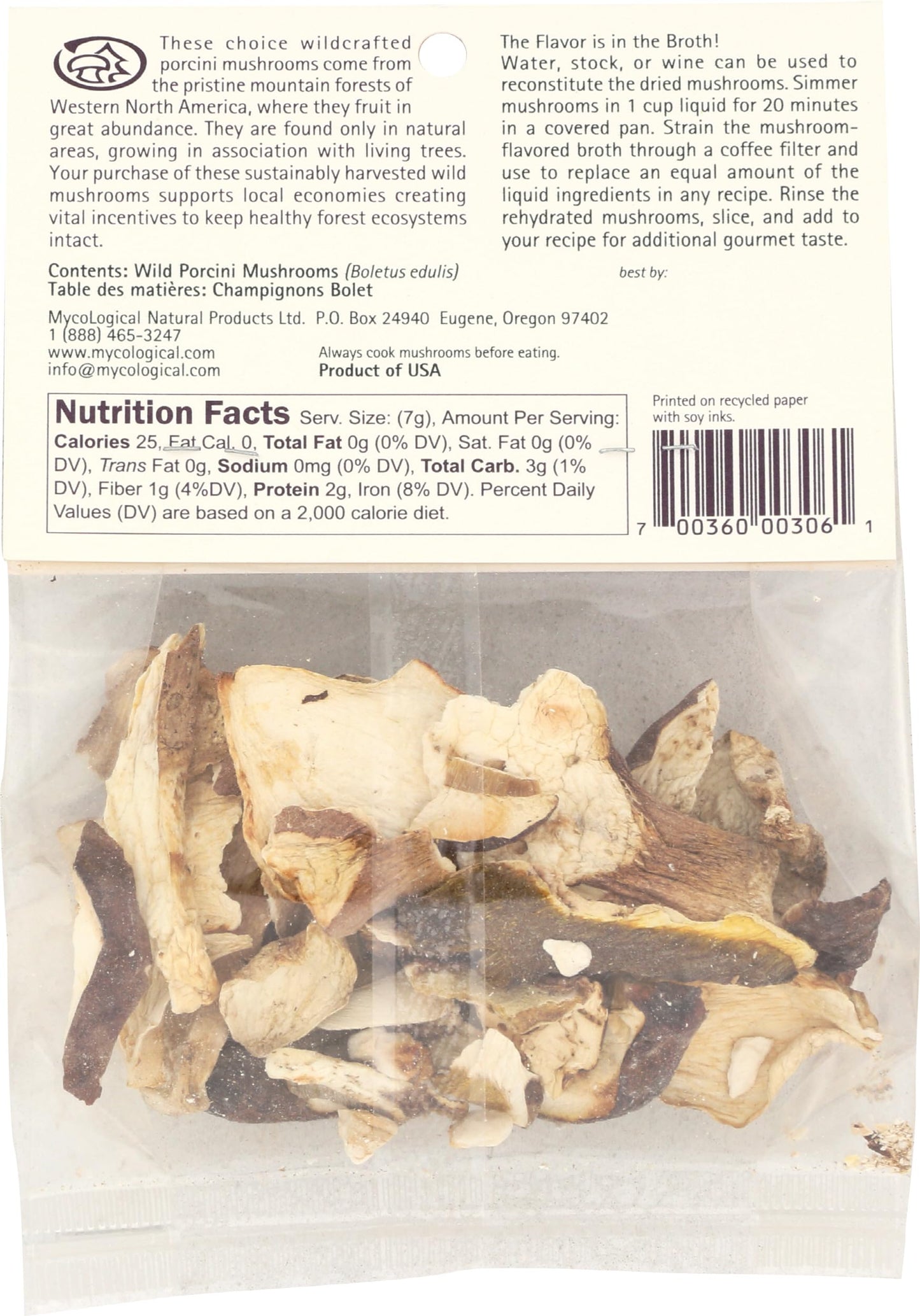 Mycological Oregon Porcini Mushrooms, 0.5 Ounce (Pack of 1)