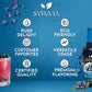 Syruvia Sugar-Free Blueberry Syrup - 25.4 Fl Oz Premium Coffee Flavoring Syrup. 0 Calories, Kosher, And Gluten-Free. Perfect For