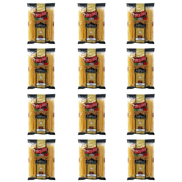 Sophia Long Fusilli Pasta - 12-Pack, 12-Inch Giant Spiral Noodles, Gourmet for Sauces & Recipes, 16 Ounce Each