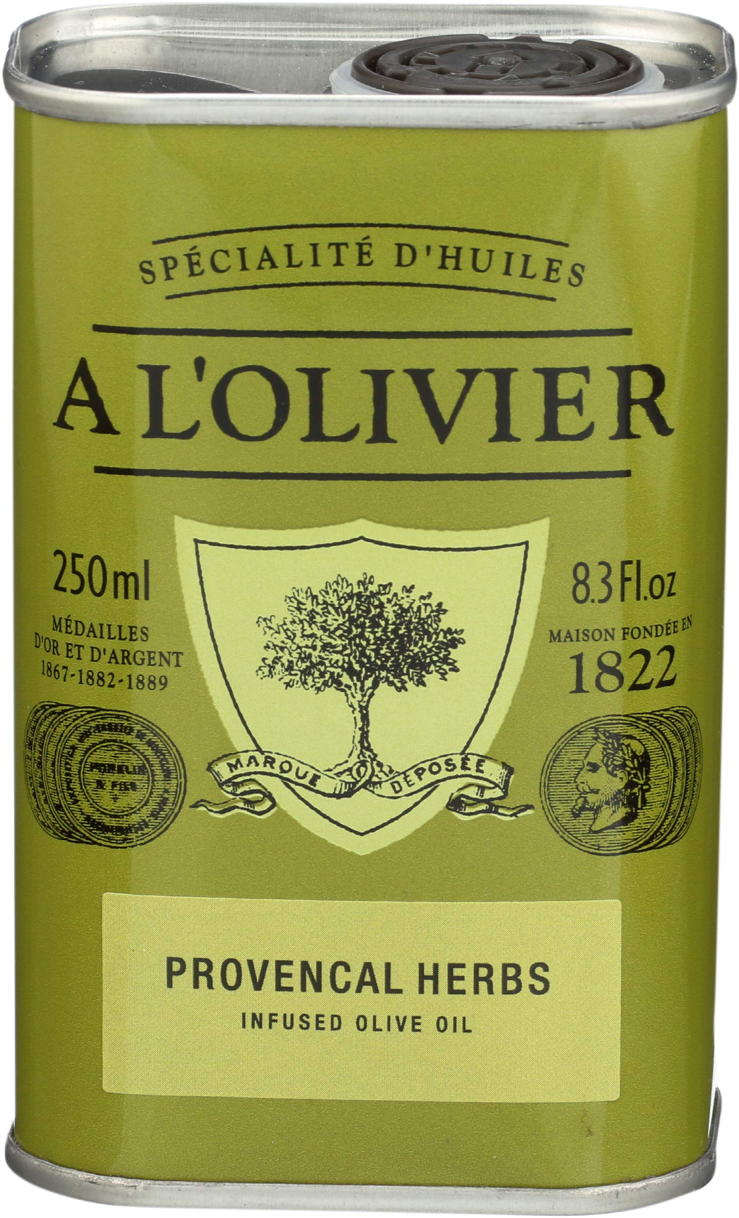 A L'Olivier Olive Oil Infused With Herbs Provence, 8.3 Ounce Tin