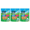 Snak Club Peanuts with Hidden Valley Ranch Seasoning, Roasted Nuts, Gluten-Free and Kosher Snack, 11 oz Resealable Bags, 3 Pack