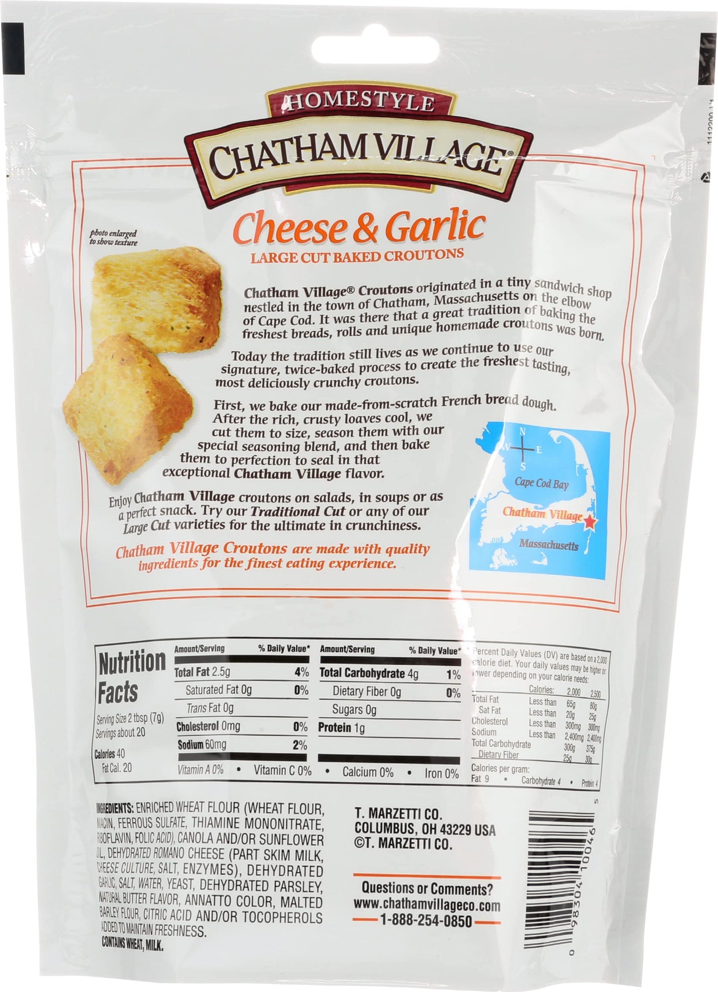 Chatham Village Cheese & Garlic Croutons (12X5 Oz)