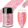 CRPTHE Pink Luster Dust Edible 5g, Edible Glitter for Drinks, Food Grade Glitter Shimmer Sprinkle Powder for Cocktails, Baking, 