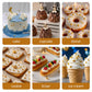 Sugarzy Edible Pearl Sprinkles, Gold Pearl Star Rods, 130g Baking Decorations for Cakes, Cupcakes, Cookies, and Ice Cream