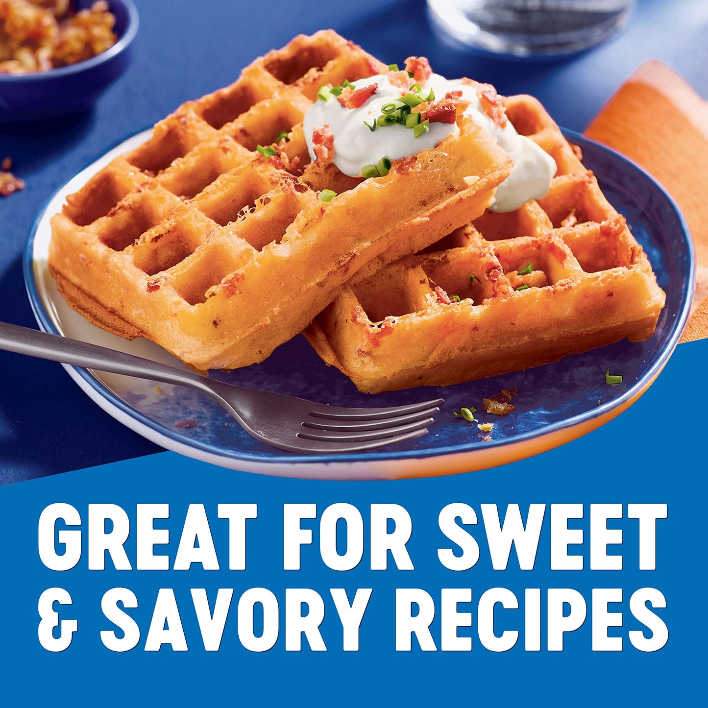Krusteaz Belgian Waffle Mix - Light & Crispy, No Artificial Flavors, 28 OZ (Pack of 2)