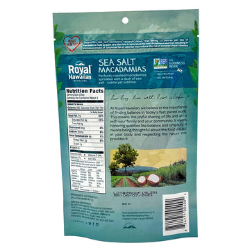 Royal Hawaiian Orchards Sea Salt Macadamia Nuts, 4 Oz