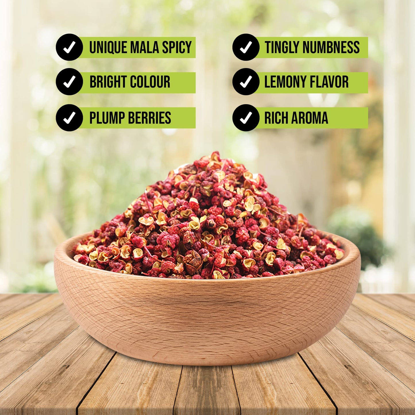 Premium Szechuan Red Peppercorns Sichuan Whole Peppercorns 16 Oz, A Mouth-Numbing Spice, Red Sichuan Peppers For Kung Pao Chicken, Mapo Tofu, And Chinese Cuisine