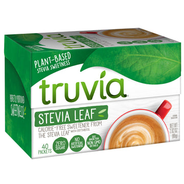 Truvia Original Calorie-Free Sweetener From The Stevia Leaf Packets, 2.82 oz Carton, 40 Count (Pack of 12)