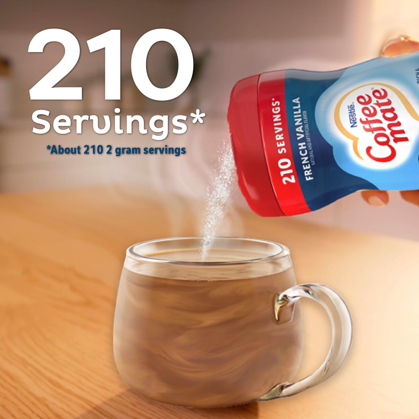 Nestle Coffee Mate Flavored Creamer 4 Pack Variety Pack (15 Oz Bottles) - Chocolate Crème, French Vanilla, Hazelnut, Caramel Latte
