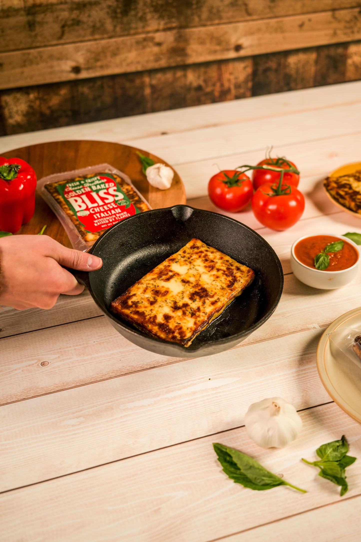 Cheese Bros. Italian Golden Baked Bliss Cheese | Made in Wisconsin | Heat & Eat | Fresh & Crispy | 4 Pack