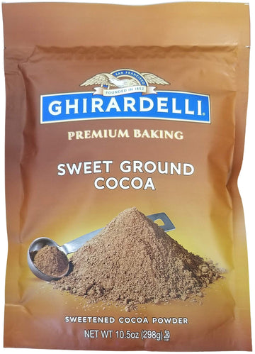 Ghirardelli Sweet Ground Cocoa Chocolate Powder, 10.5 Ounce Pouch -- 6 Per Case.6