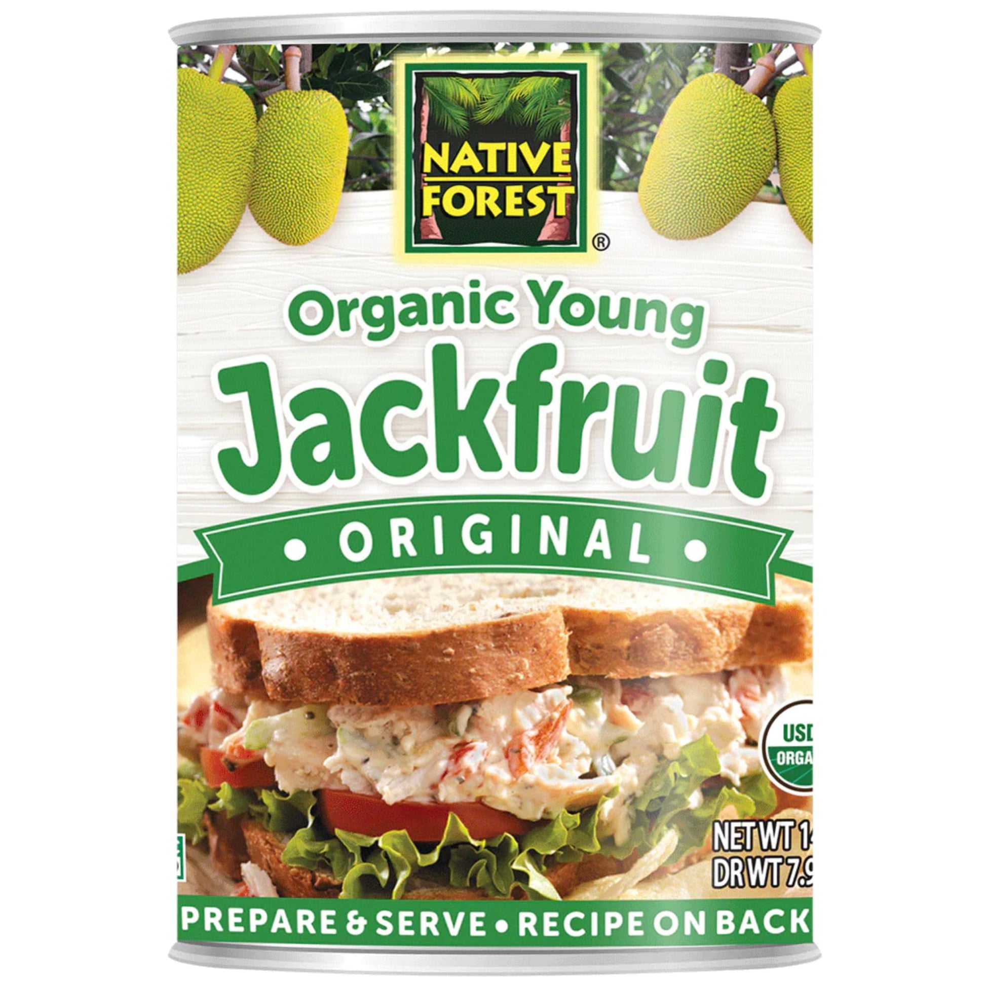 Native Forest Organic Young Jackfruit - Great Meatless Alternative, Plant Based Meat, Non-Gmo Project Verified, Usda Organic - Original, 14 Oz (Pack Of 6)