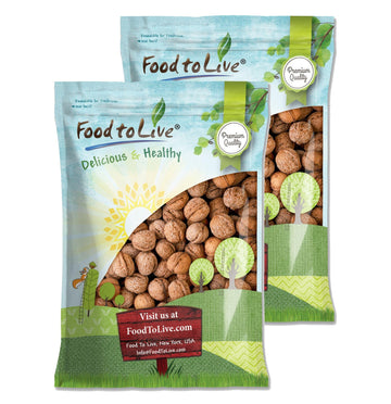 Food to Live Jumbo Walnuts in Shell, 10 Pounds - California Chandler Variety. Rich in Omega-3s and Antioxidants. Keto-Friendly, 