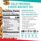 Octonuts Cold Pressed Walnut Oil, 8 ounce, Made with California Walnuts, Plant-based, Keto, Paleo Friendly, Vegan, Gluten Free (