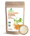 Organic Fenugreek Powder | 8 Oz - 226G | Usda Organics And Non-Gmo Verified Project Approved | Product Of India | 100% Raw And N