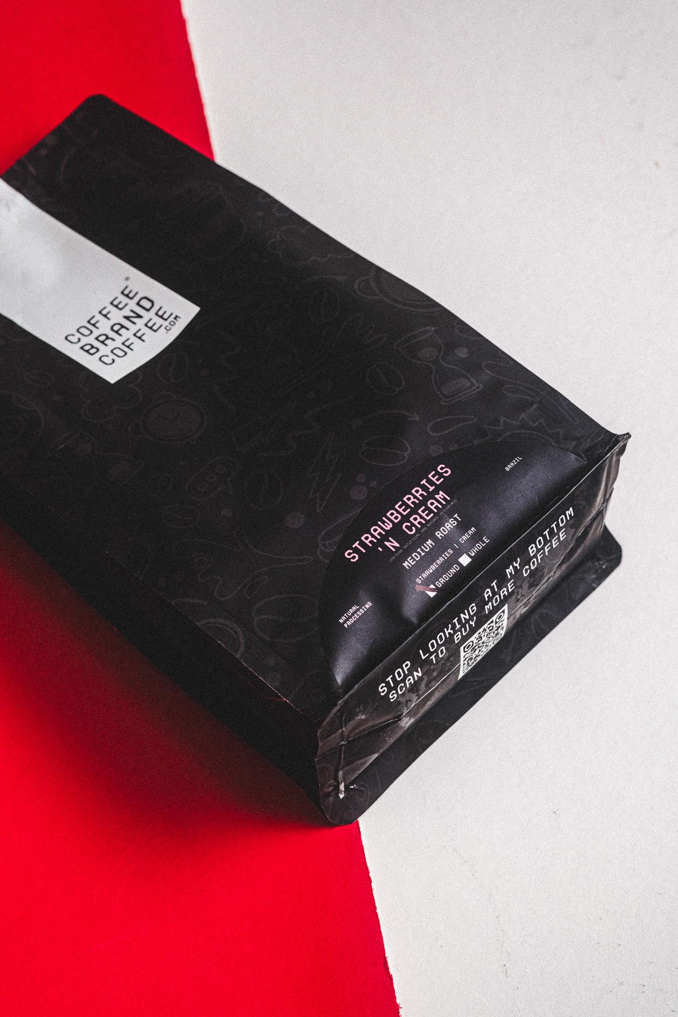 Strawberries 'N Cream Ground Flavored Coffee Brand Coffee | Sweet, Smooth, And Velvety Texture For A Deliciously Unique Coffee E
