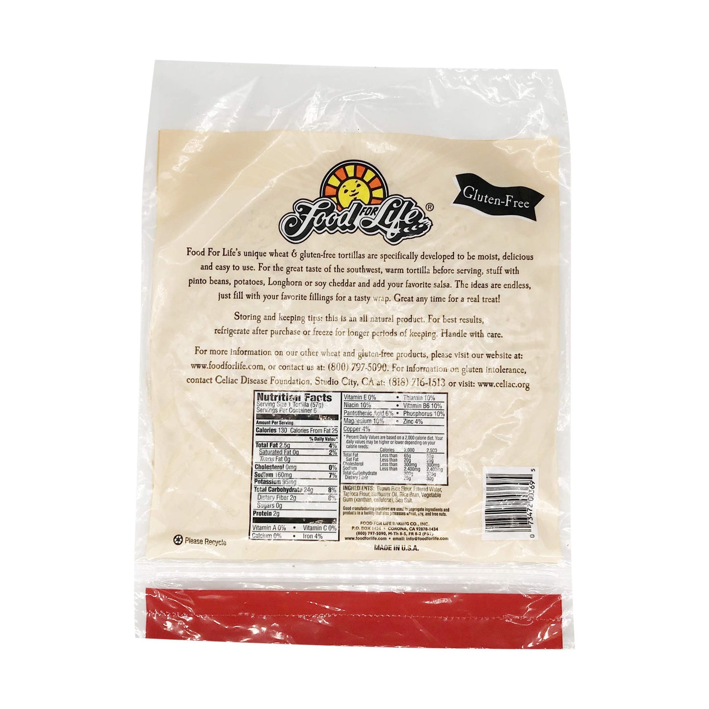 Food For Life Brown Rice Tortillas, 12 Oz