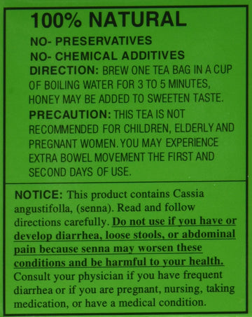 Evergreen Leaves Brand California Dieters' Tea 20 Tb