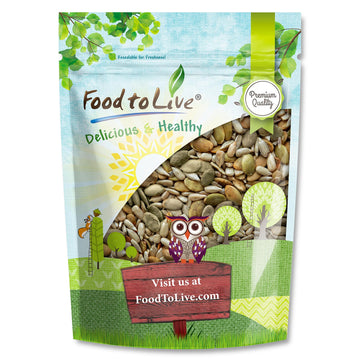 Food to Live Dry Roasted Sunflower and Pumpkin Seed Mix, 8 Ounces - Oven Roasted, No Oil added, Natural Snack, Rich in Protein, 