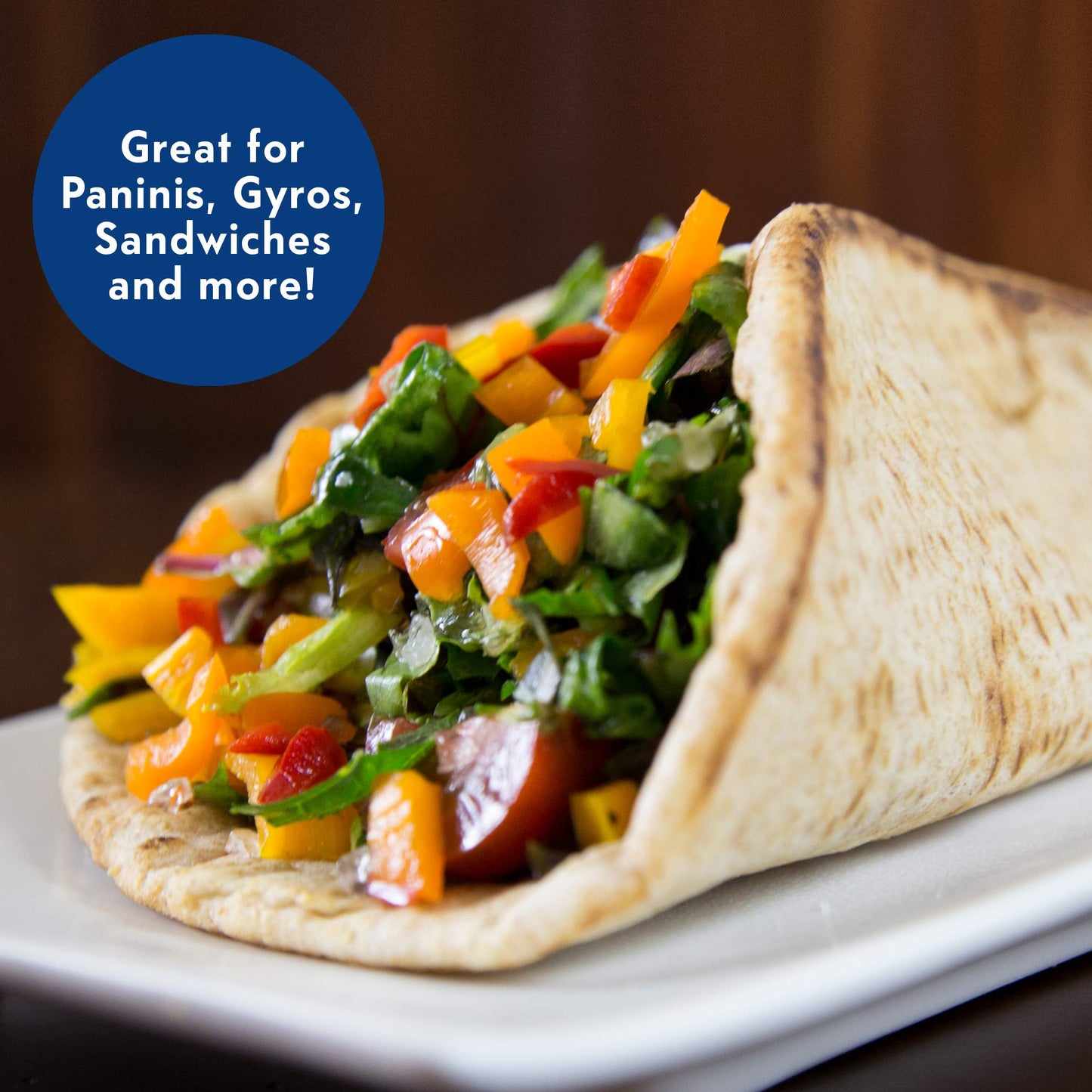 Toufayan Hearty Wheat Flatbread (3 Pack, 15 Flatbreads Total)
