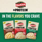 Idahoan Roasted Garlic +Protein Mashed Potatoes, Naturally Gluten-Free, 100% Real Idaho Potatoes, 4 servings per bag, 4.6 ounce