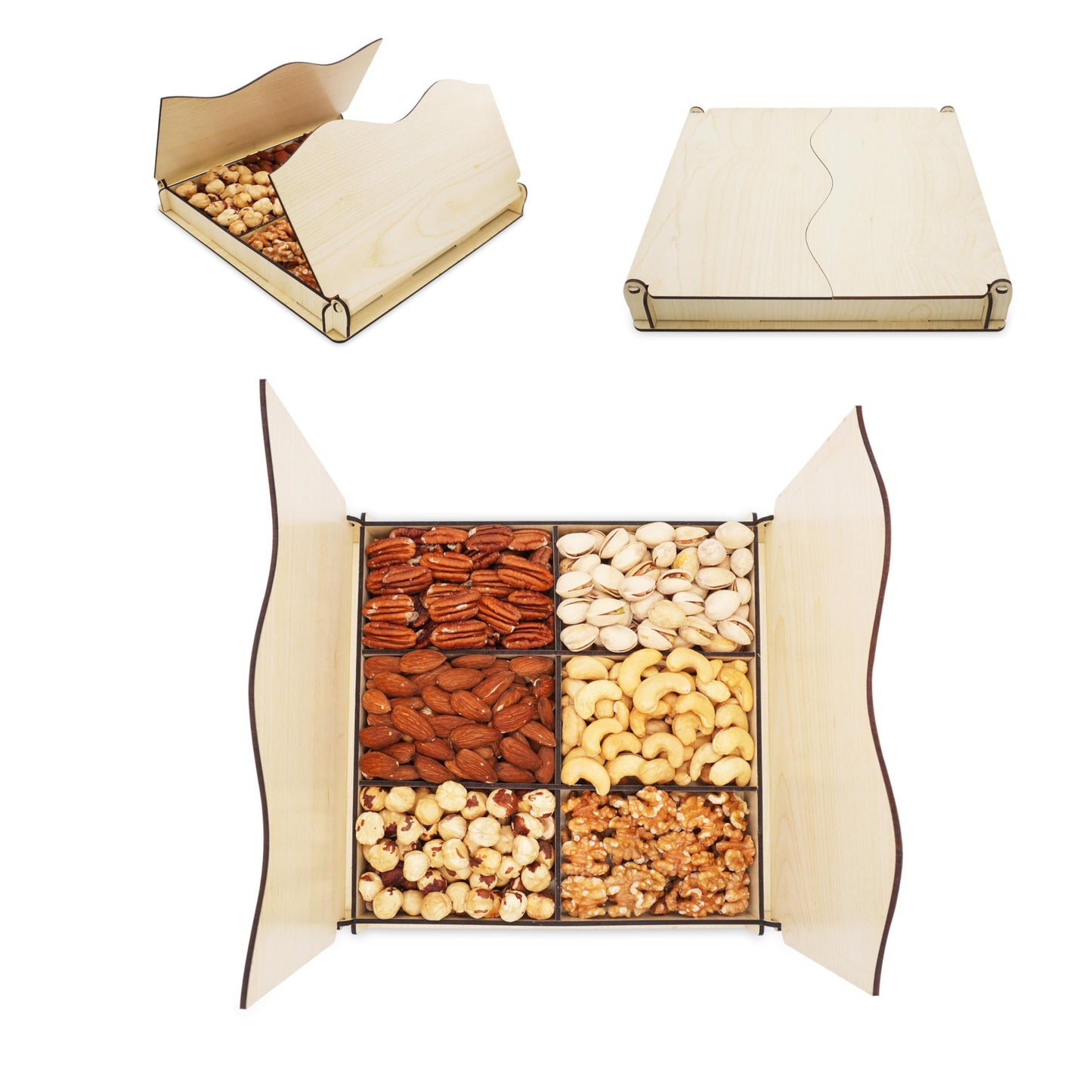 Secret Gardens Dried Fruit and Nuts Gourmet Food Gift Baskets Turns into Basket Healthy Fresh Gift For Thanksgiving, Fathers Da