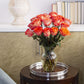 KaBloom Fresh Orange Roses Bouquet - 18 Long-Stem Flowers for Gifts - Model KADF2760-V999-A999