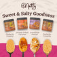 Bnutty Sweet & Salty Peanut Butter | Simply Salted Caramel, Irresistible Pretzel, Perfectly Crunchy & Creamy | Natural, Gluten-F