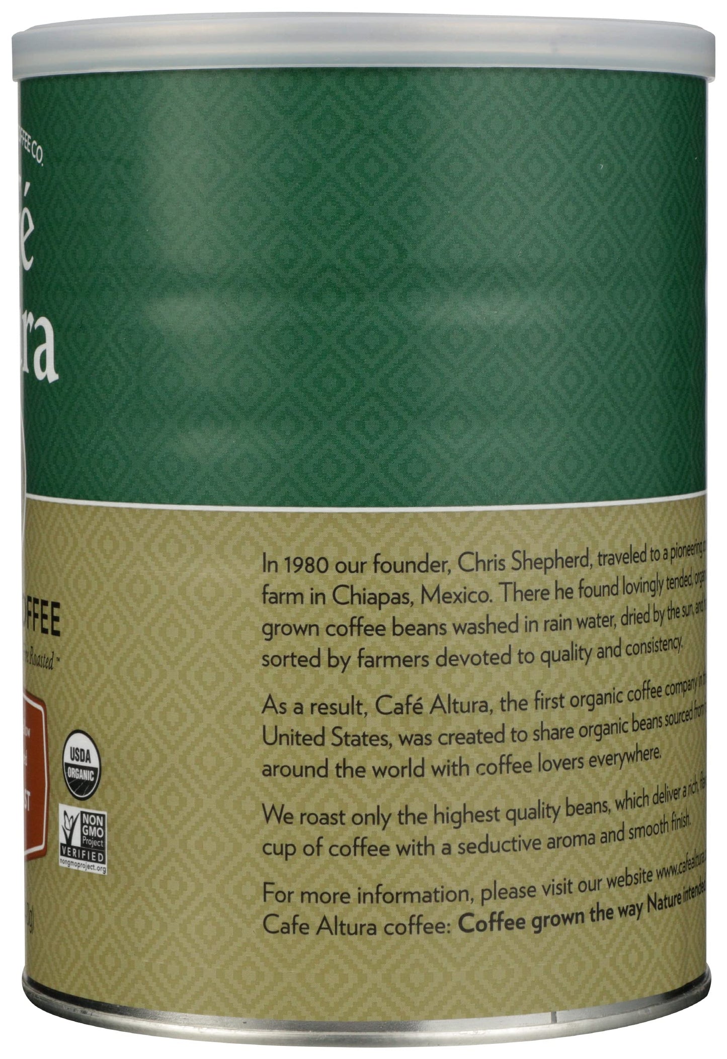 Cafe Altura Ground Organic Coffee, Fair Trade Classic Roast, 12 oz Can