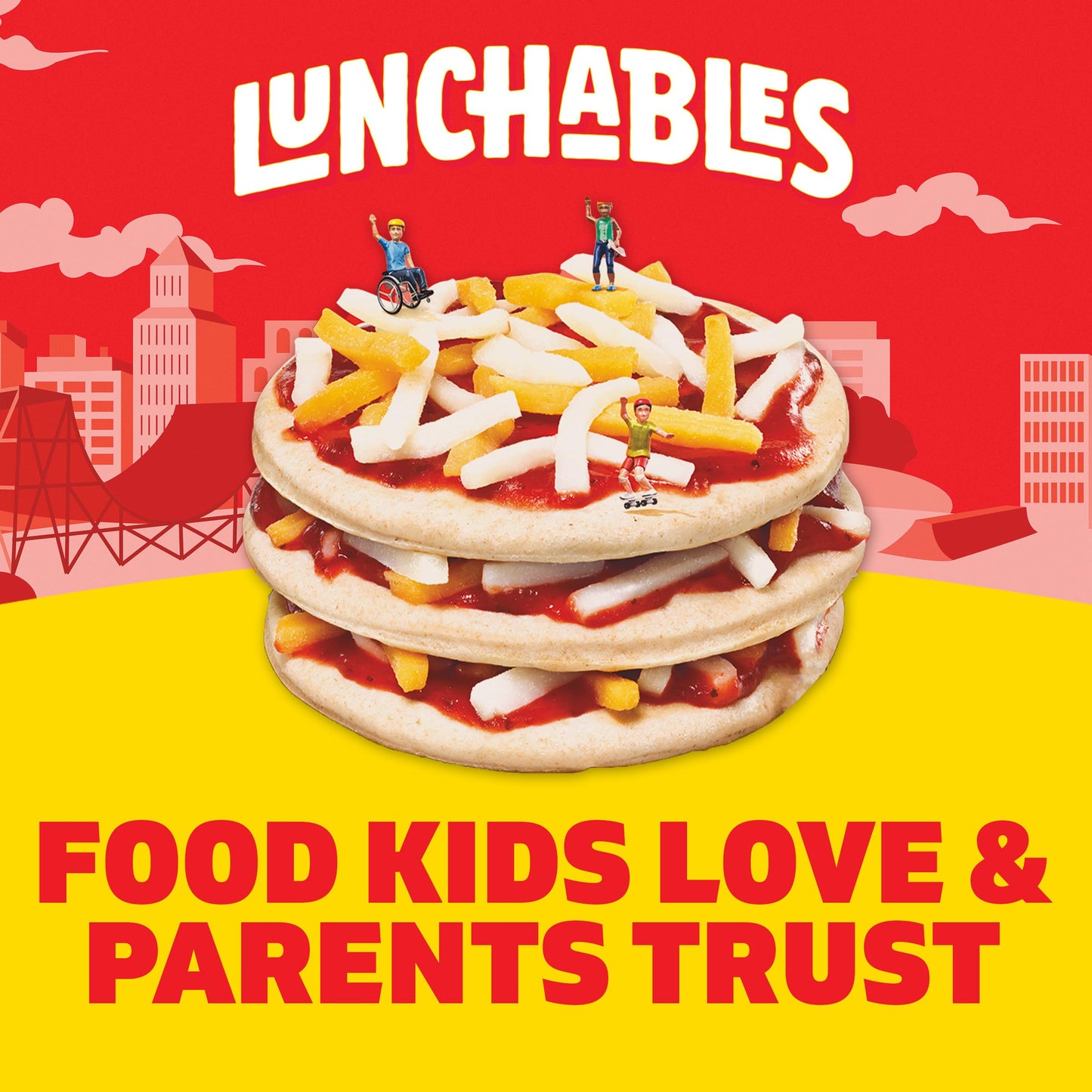 Lunchables Extra Cheesy Pizza Kids Lunch Snack, 4.2 Oz Tray