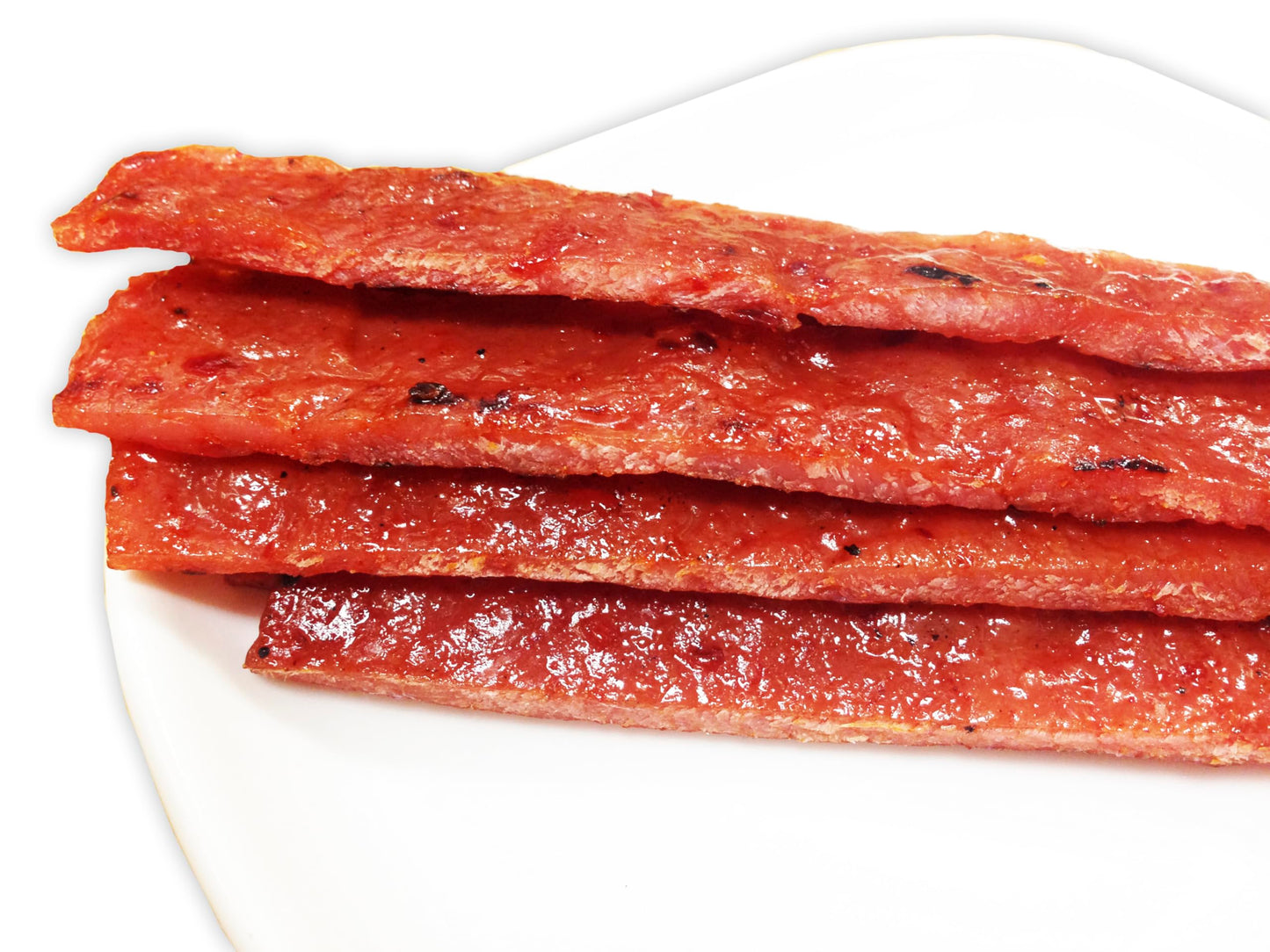 Singapores Famous Street Snack - Fire-Grilled Pork Jerky (Sweet Spicy, 12 Oz)  Grilled Fresh & Shipped Same Day  L.A. Times ''Ha