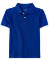 The Childrens Place Boys Baby And Toddler Uniform Pique Polo Shirt, Renew Blue, 18-24 Months Us