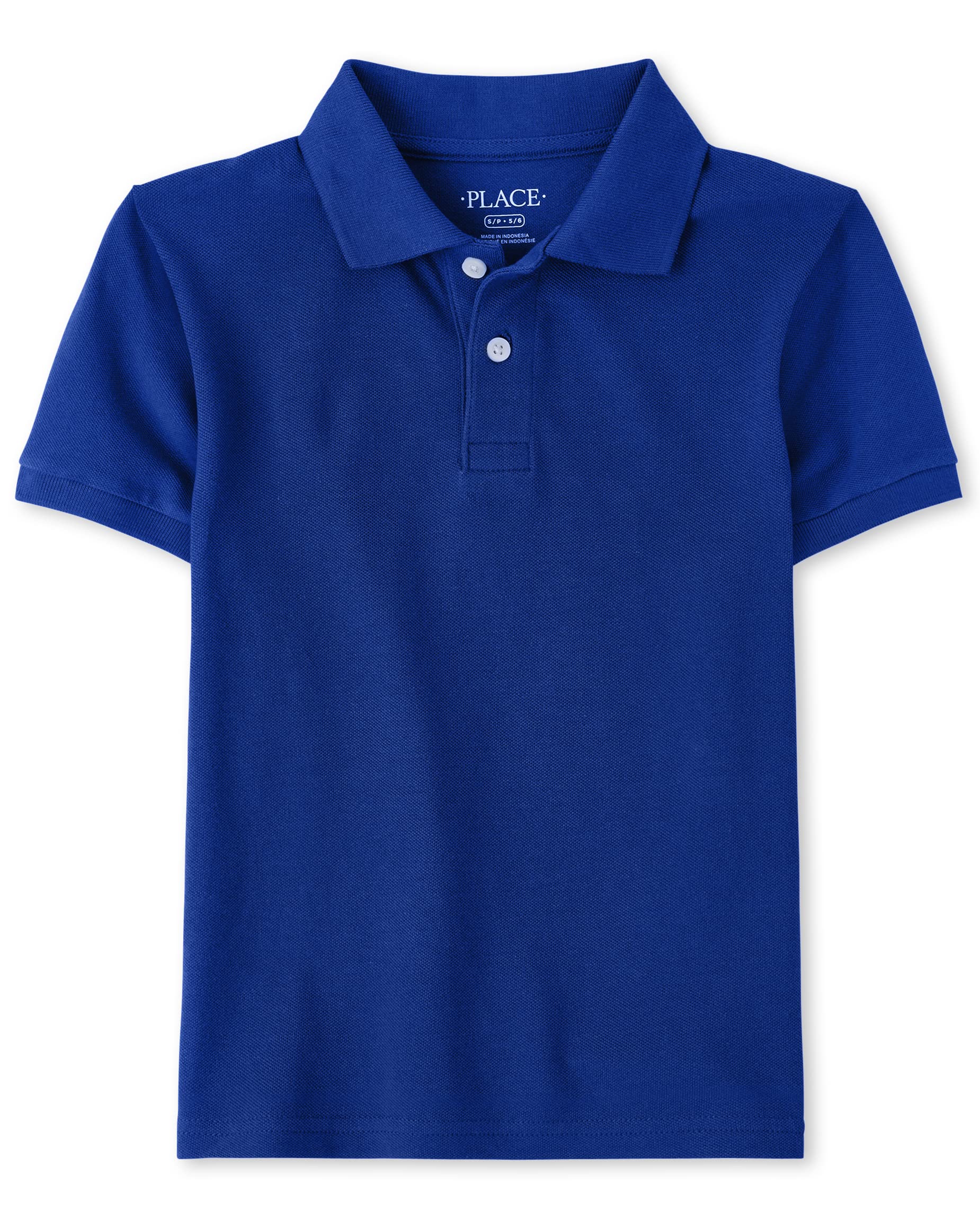 The Childrens Place Boys Baby And Toddler Uniform Pique Polo Shirt, Renew Blue, 18-24 Months Us