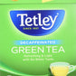 Tetley Green Tea, Decaffeinated - 72 Bags, 4.57 Oz Box