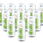 Jans 100% Pure Coconut Water Can With Coconut Pulp - Pure, Aqua De Coco, Unsweetened Coconut Water | Not From Concentrate | Non-Gmo | Refreshing Taste Of The Tropics | 16.57 Fl Oz Per Can (Pack Of 12)