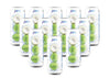 Jans 100% Pure Coconut Water Can With Coconut Pulp - Pure, Aqua De Coco, Unsweetened Coconut Water | Not From Concentrate | Non-Gmo | Refreshing Taste Of The Tropics | 16.57 Fl Oz Per Can (Pack Of 12)