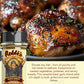 Blessed and Highly Flavored Black Garlic Seasoning, Gluten-Free, Low Sodium, 6.1 Ounce, Natural Spice Blend for Grilling and Cooking
